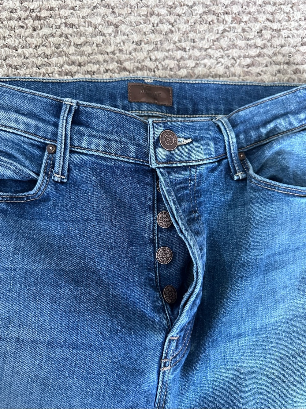 Mother denim the stunner ankle fray in so long size 26 - Picture 5 of 8